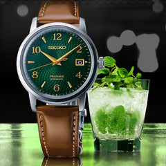 Seiko Presage Automatik Mojito Cocktail Time Unisexuhr - SRPE45J1