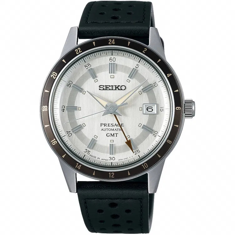 Seiko Presage Style 60's Automatik GMT Herrenuhr - SSK011J1