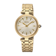 Seiko Quarz Goldton Damenuhr - SRZ554