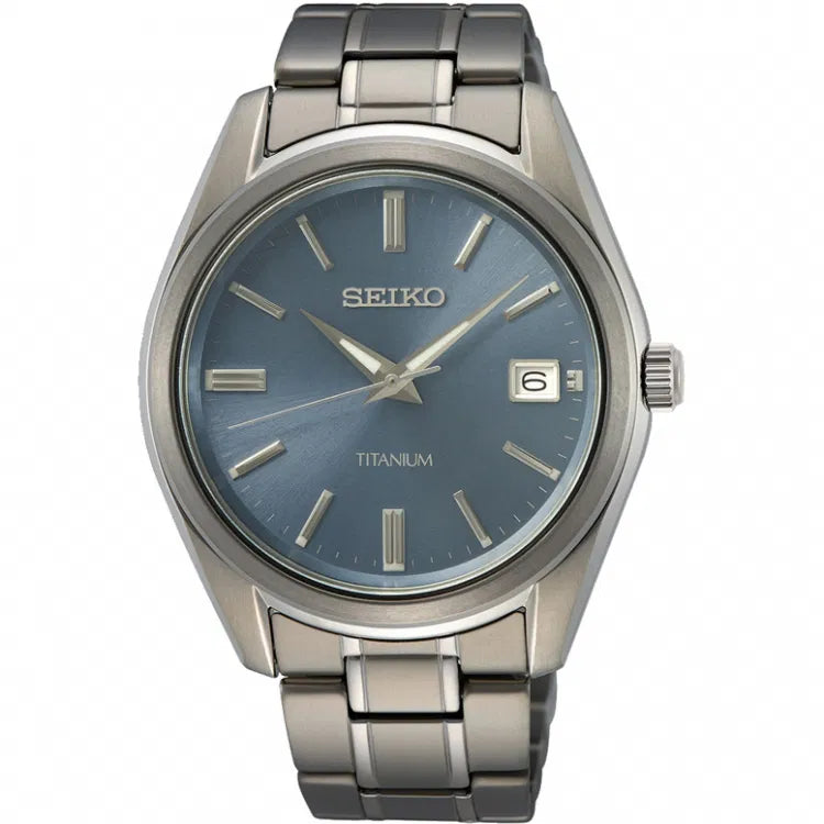 Seiko Quarz Herrenuhr aus Titanband - SUR371