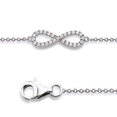 Silber Armband mit Infinity Symbol und Zirkonia - 6270.03179/1800