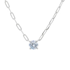 Silber Halskette mit Zirkonia