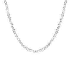 Silber Tenniscollier mit Zirkonia