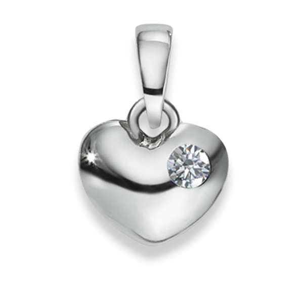 Silver classics 2021 Anhänger Silber 925 weiss – Herz Motiv mit Zirkonia - 6256.08935/0001