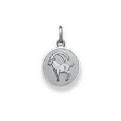 Silver Classics 2021 Steinbock Anhänger 925 Silber Weiss 12 mm matt/poliert - 6254.06052/0100