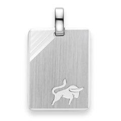 Silver Classics 2021 Stier Anhänger 925 Silber Weiss 19 × 14 mm matt/poliert - 6254.06046/0500