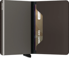 Portefeuille Slimwallet Secrid Matte Truffle avec gravure - SM-Truffle