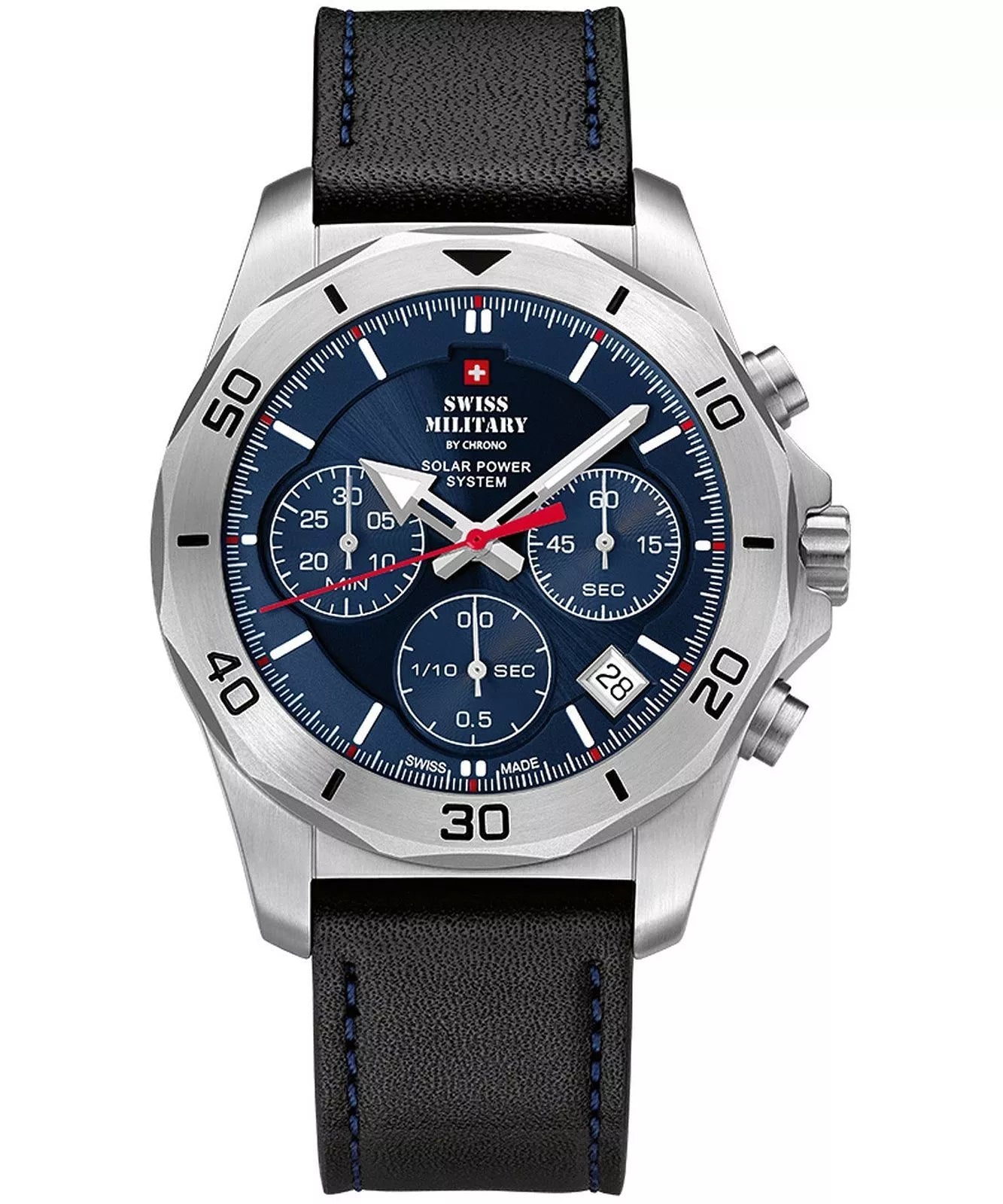 Swiss Military by Chrono Solar Power Chronograph Herren Blau