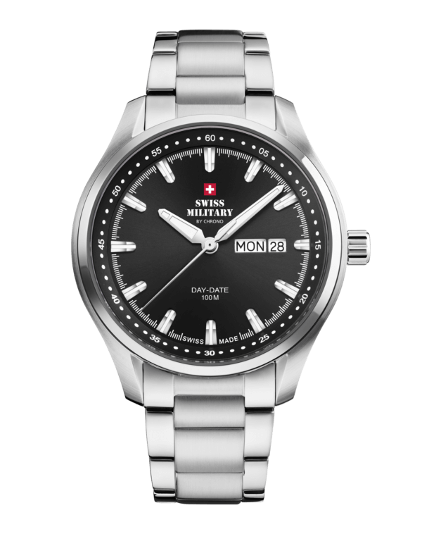 Swiss Military Schwarz Herrenuhr - SM34116.01