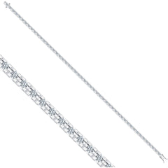 Tennisarmband mit 1.98 ct Diamanten in 585 oder 750 Weissgold