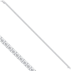 Tennisarmband mit 2.14 ct Diamanten in 585 oder 750 Weissgold