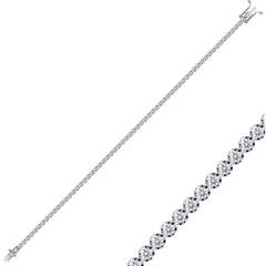 Tennisarmband mit 2.15 ct Diamanten in 585 oder 750 Weissgold