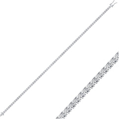 Tennisarmband mit 2.21 ct Diamanten in 585 oder 750 Weissgold