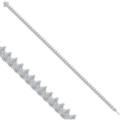 Tennisarmband mit 2.67 ct Diamanten in 585 oder 750 Weissgold
