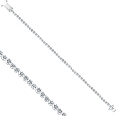 Tennisarmband mit 2.72 ct Diamanten in 585 oder 750 Weissgold