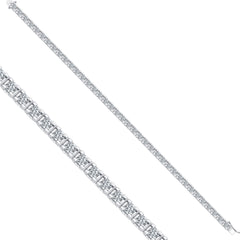 Tennisarmband mit 4.08 ct Diamanten in 585 oder 750 Weissgold