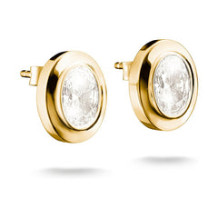 Thomas Sabo Bold Elegance Ohrstecker Silber 925 18K Vergoldet mit weissen Zirkonia – H2342-414-14