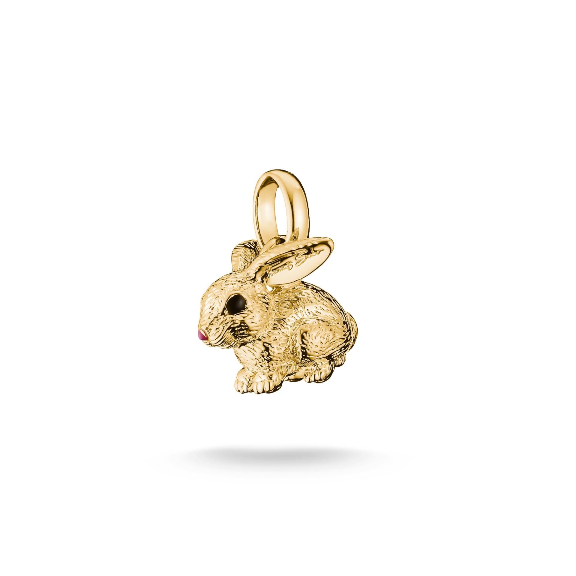 Thomas Sabo Charm Anhänger Hase mit Emaille 18K Vergoldet – CC1350-M05-39