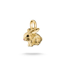Thomas Sabo Charm Anhänger Hase mit Emaille 18K Vergoldet – CC1350-M05-39