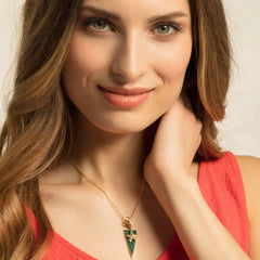 Thomas Sabo Charm-Anhänger Grünes Dreieck - Y0023-140-6