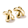 THOMAS SABO Classic Ohrstecker in gekreuzter Form, 18k vergoldet – H2357-M01-39