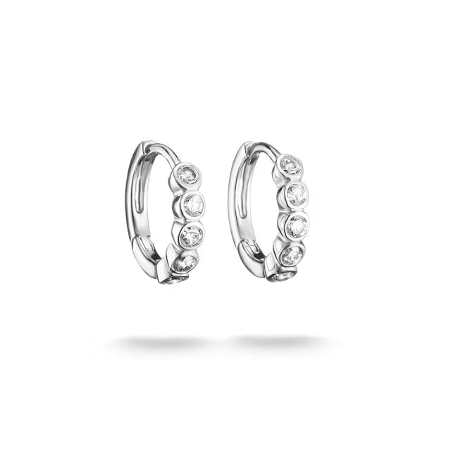 Thomas Sabo Classic TS Creolen Silber 925 mit weissen Zirkonia – CR777-051-14