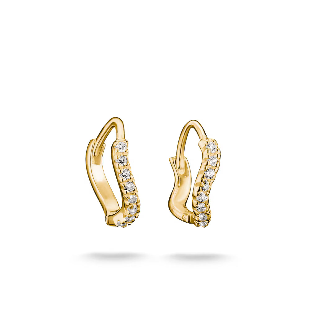 Thomas Sabo Classic TS Creolen – Funkelnde Eleganz in Silber und Gold
