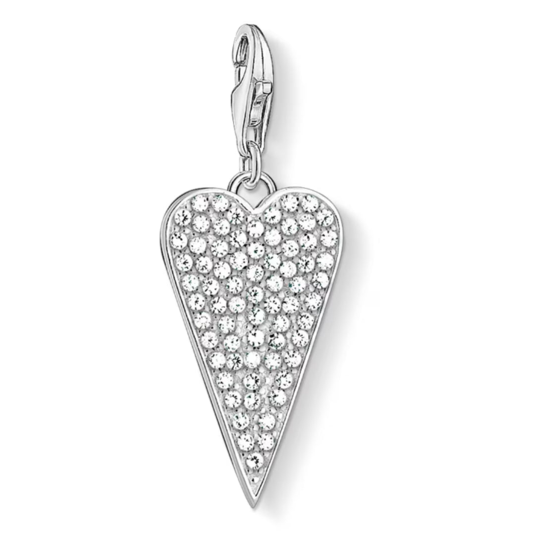 Thomas Sabo Damen Charm-Anhänger Herz Pavé - 1568-051-14