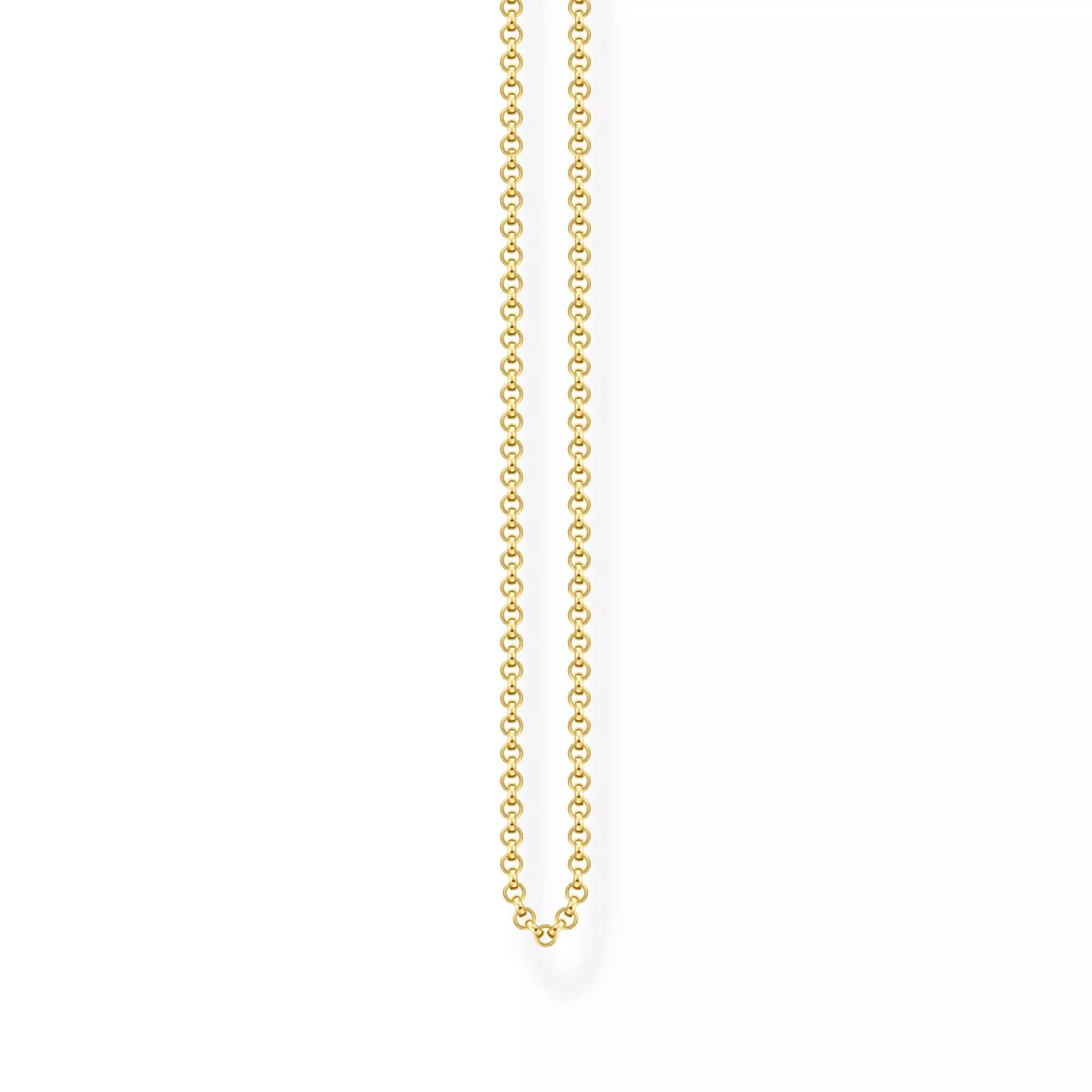 Thomas Sabo Erbskette 925 Sterling Silber 18K Vergoldet 2 mm – KE1219-413-12-M