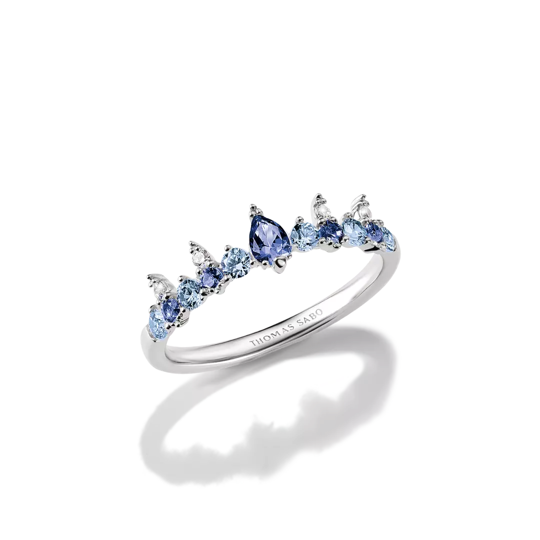 Thomas Sabo Midnight Sky Ring – Himmlische Eleganz mit blauen Steinen