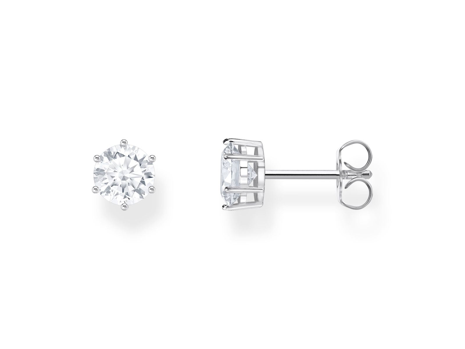 Thomas Sabo Ohrstecker Silber 925 mit weissem Zirkonia im Brillantschliff – H2301-051-14