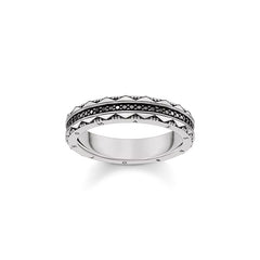Thomas Sabo Ring mit schwarzen Zirkonia - TR2106-643-11-58