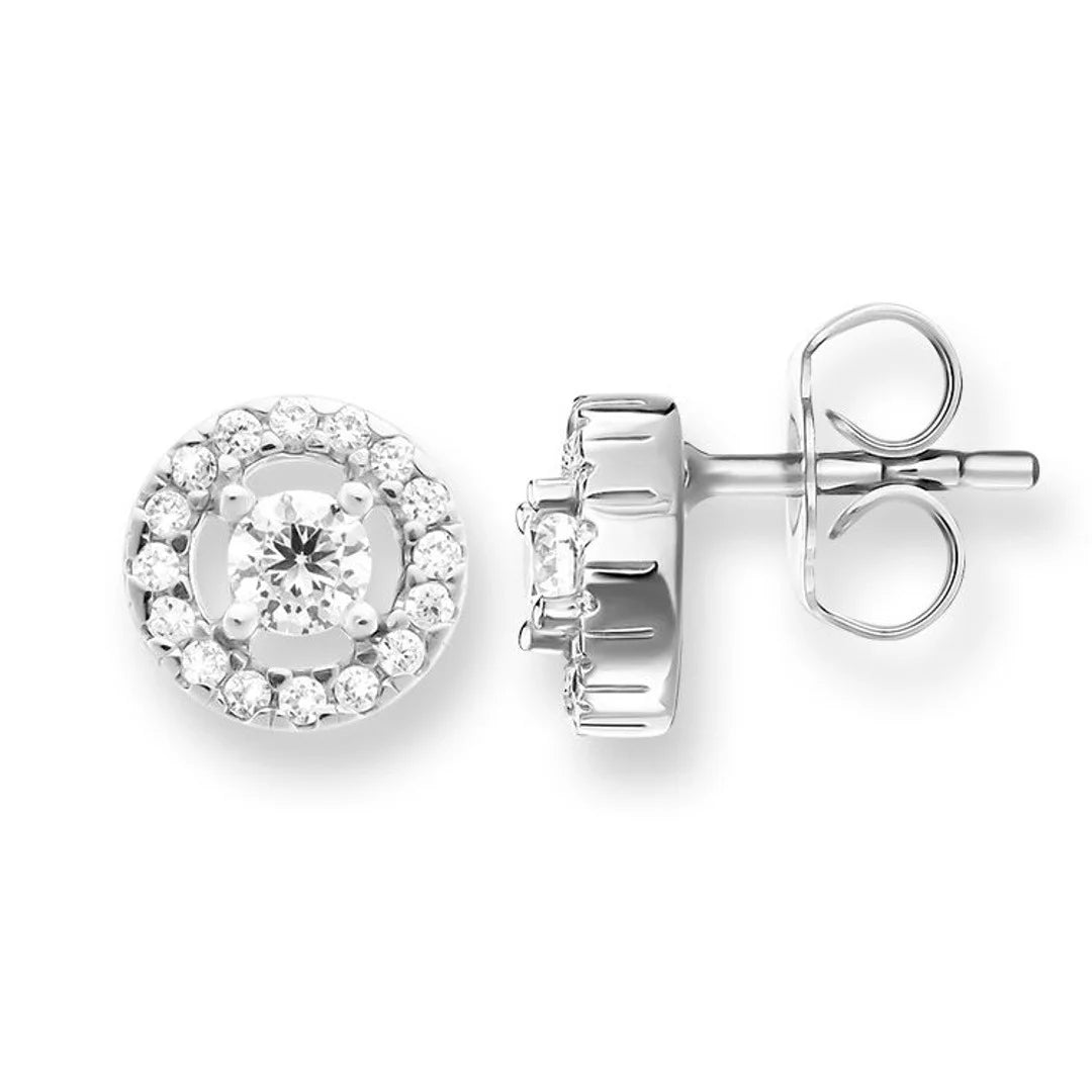 Thomas Sabo Sterling Silber Glam & Soul Damen Ohrstecker Light of Luna - H1814-051-14