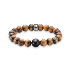 Thomas Sabo Tigerauge Armband Braun 19 cm - A1408-806-2-L19