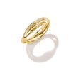 Thomas Sabo Together Doppelring 18K vergoldet mit weissen Zirkonia – TR2548-M01-14-54