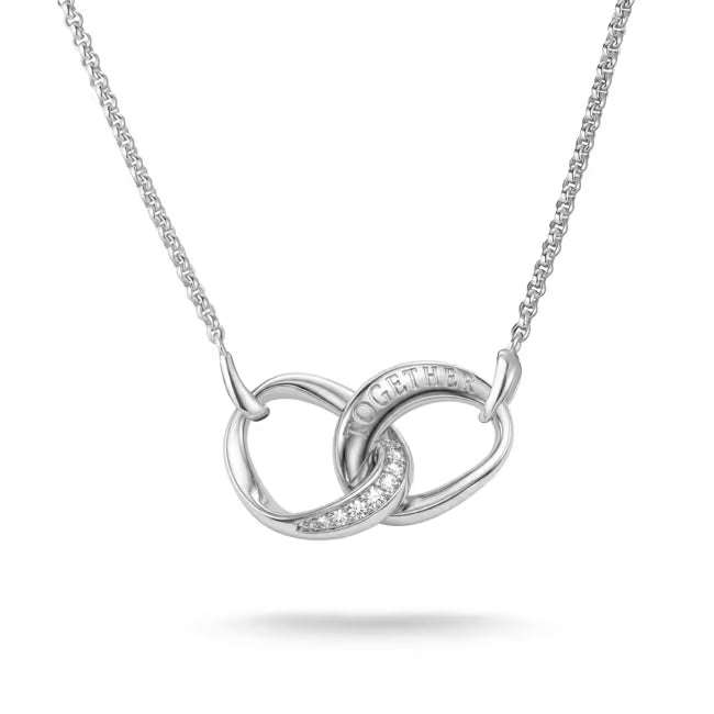 Thomas Sabo Together Halskette Silber 925 mit weissen Zirkonia – KE2380-051-14-L45V