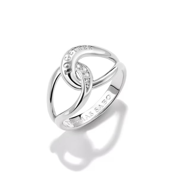 Thomas Sabo Together Ring Silber 925 mit weissen Zirkonia – TR2547-051-14