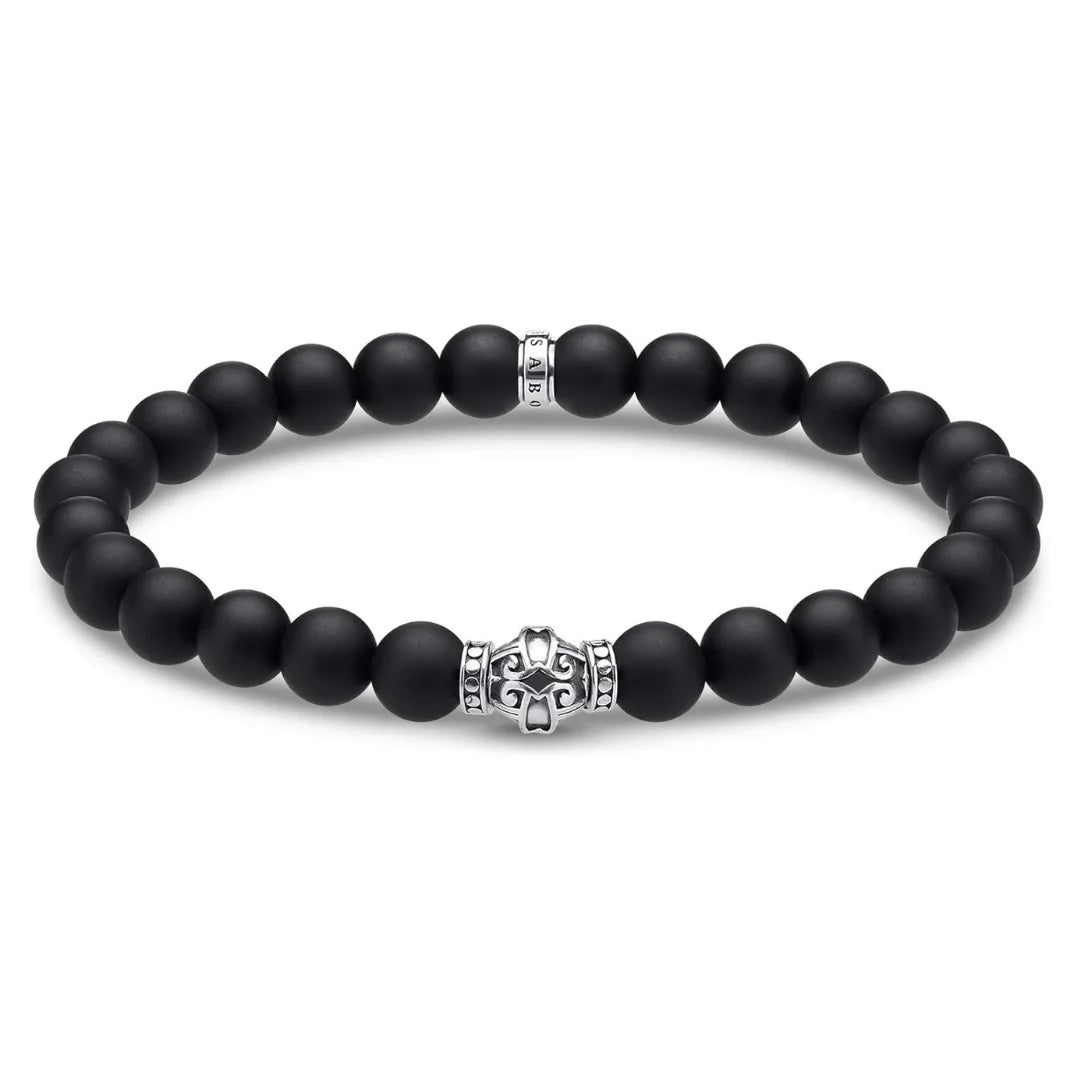 Thomas Sabo Unisex Armband Silber Obsidian in Schwarz - A1924-704-11-L17