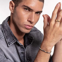 Thomas Sabo Unisex-Armband Talisman in Graui Sterlingsilber - A1926-413-5-L17