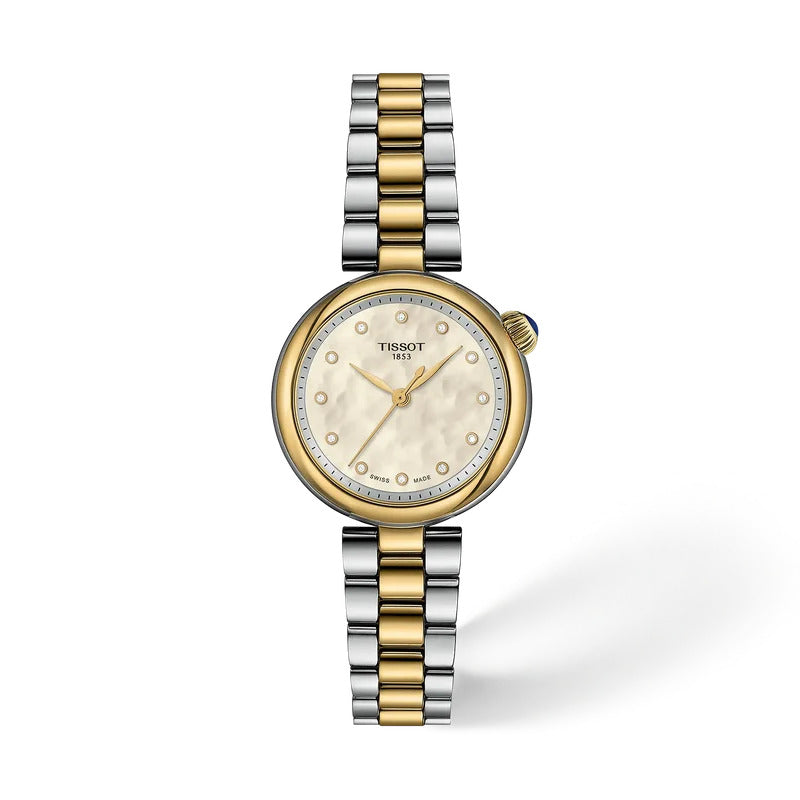 Tissot Desir 28 mm Damenuhr mit Perlmutt und Diamanten - T152.010.22.116.00