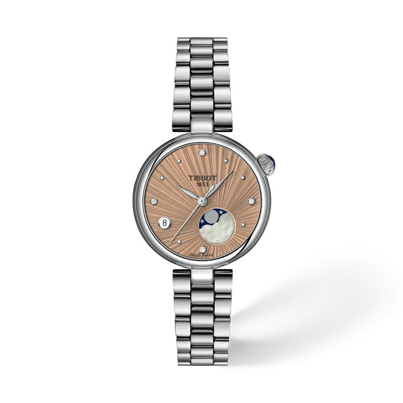 Tissot Desir 29.6 mm Damenuhr Beige mit Diamanten - T152.223.11.546.00