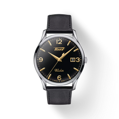 Tissot Heritage Visodate Quarz 40 mm – Edelstahl & Leder, Ref. T118.410.16.057.01