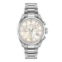 Tissot PR 100 Chronograph 36 mm Damen Uhr Perlmutt