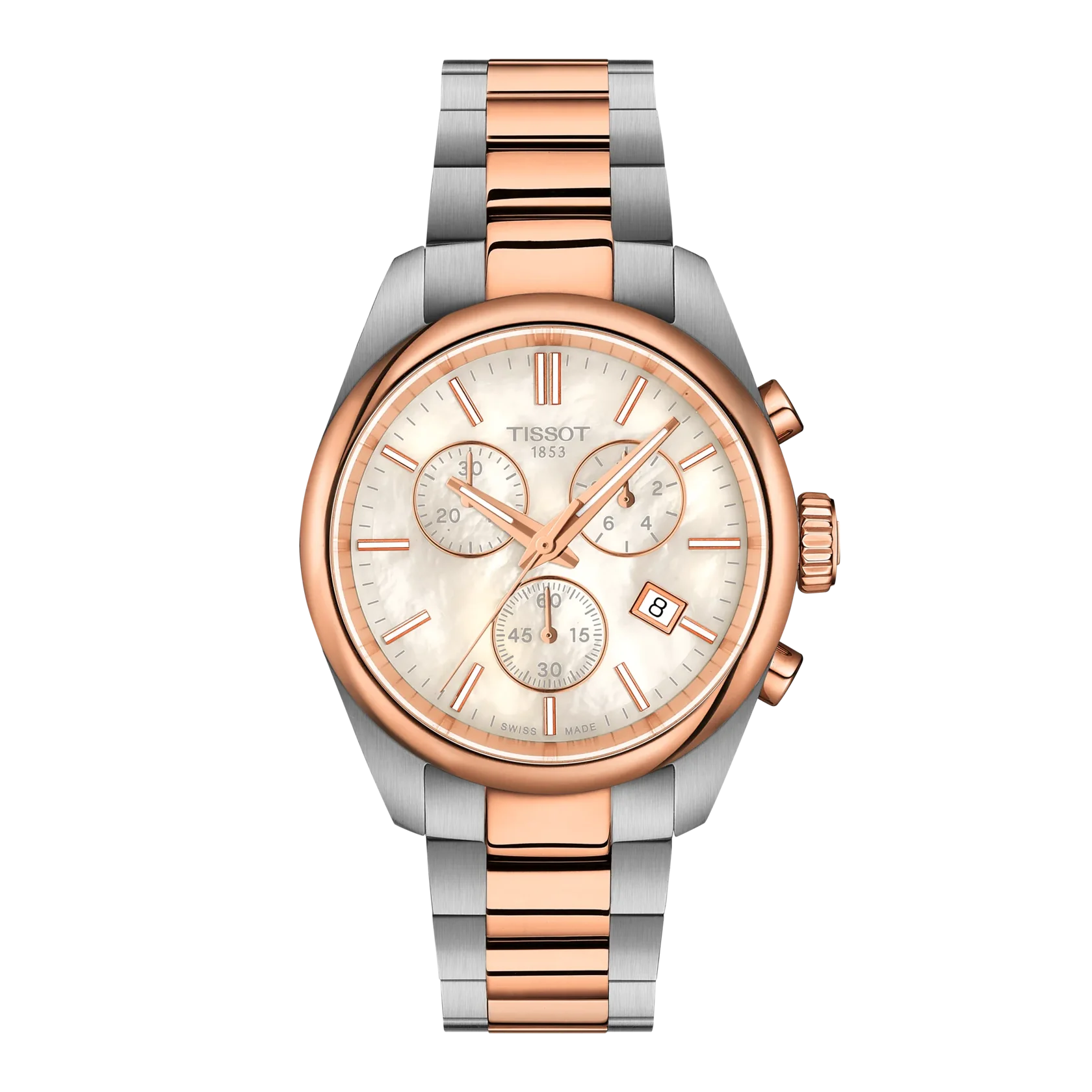 Tissot PR 100 Chronograph 36mm Bicolor Damenuhr - T150.217.22.111.00
