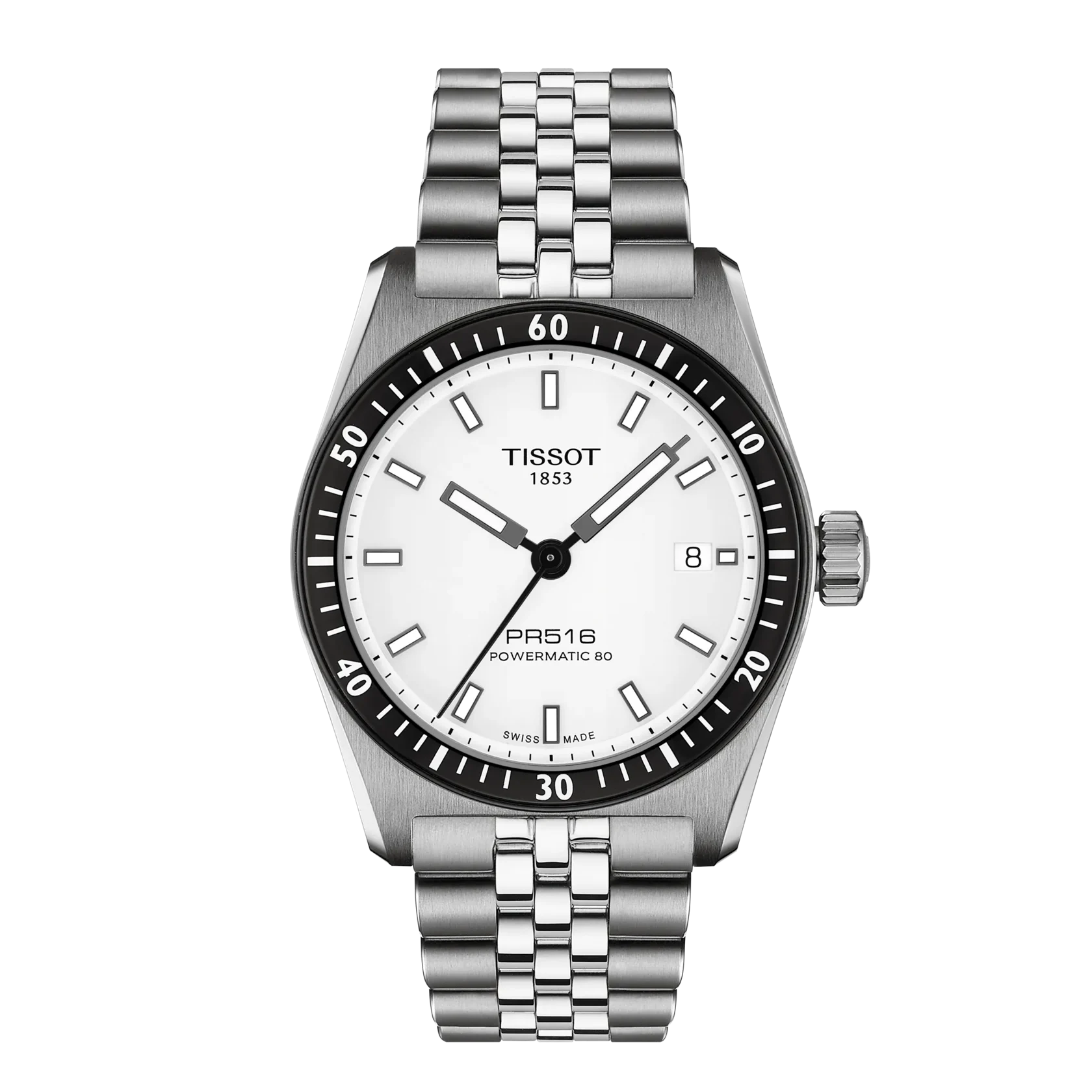 Tissot PR516 Powermatic 80 Weiss Herrenuhr - T149.407.11.031.00