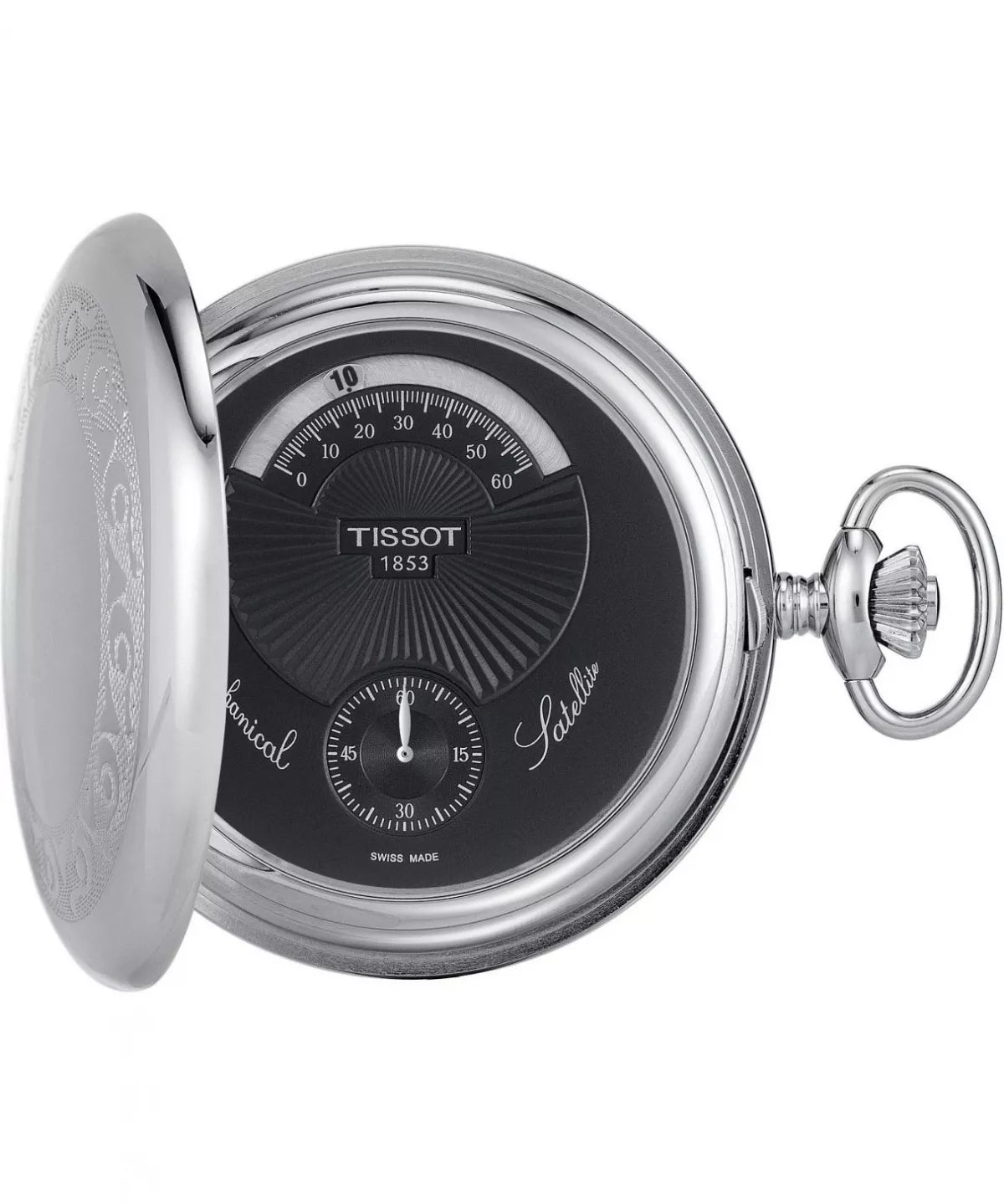 Tissot T-Pocket Satellit, mechanische Taschenuhr- T851.405.99.050.00