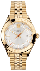 Versace Hellenyium Quarz Herrenuhr mit silbernem Zifferblatt - VEVK00720