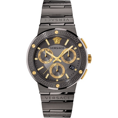 Versace Herrenuhr Schwarz Chronograph, 43 mm - VEZ900521