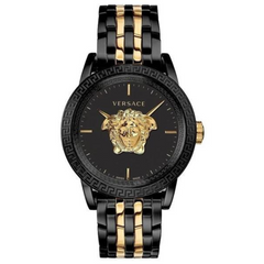 Versace Herrenuhr Palazzo Bicolor Schwarz/Gold, 43 mm - VERD01119