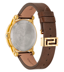 Versace Quarz Herrenuhr in Braun/Blau - VEPO00220